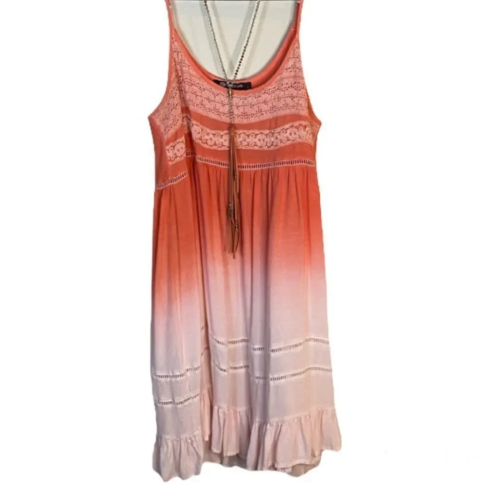 Mandarin Ombré Long Necklace